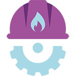 Gas engineering stream icon