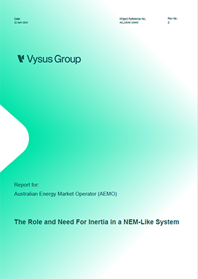 Cover of The Role and Need for Inertia in a NEM-Like System