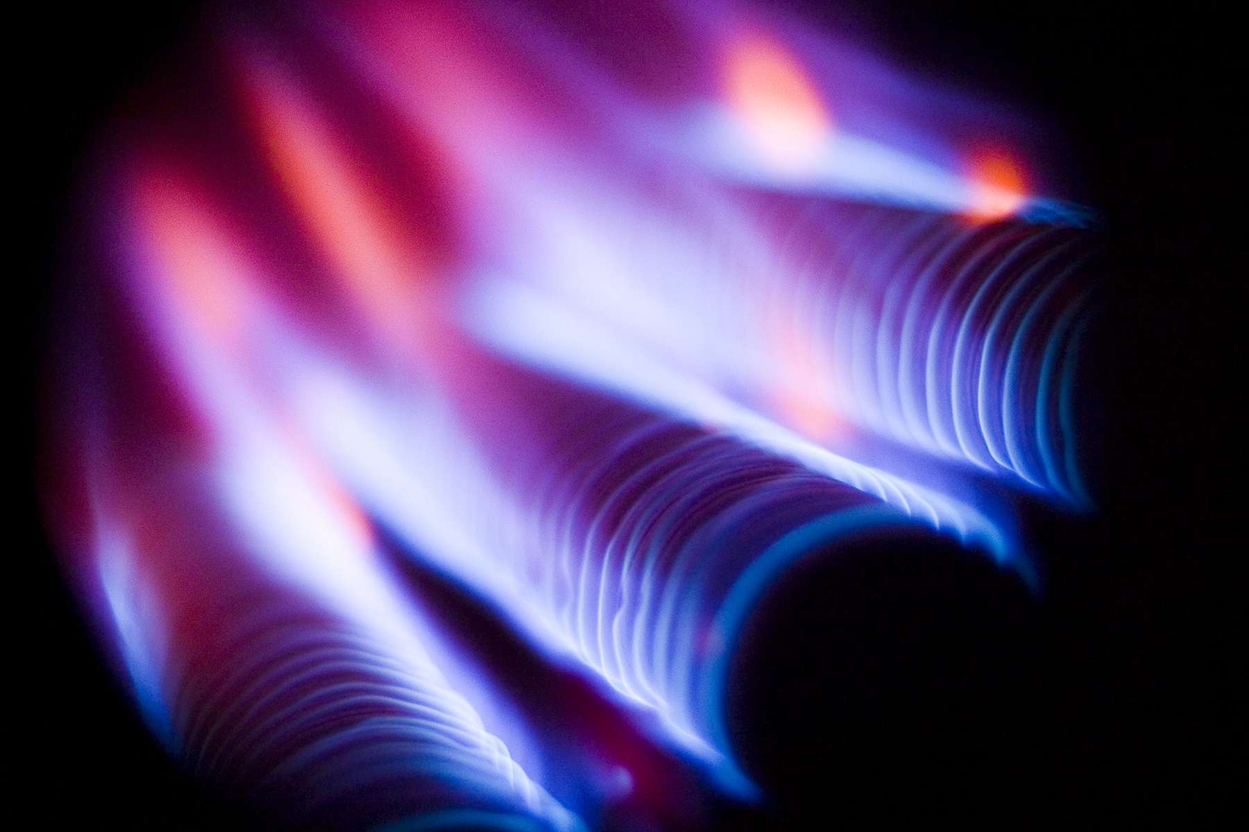 Gas flames